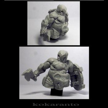 dwarf bust 60 mm resin kit by kanartist173