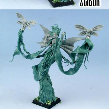 WARHAMMER Wood Elf Spellsinger CONVERTED by Scibor