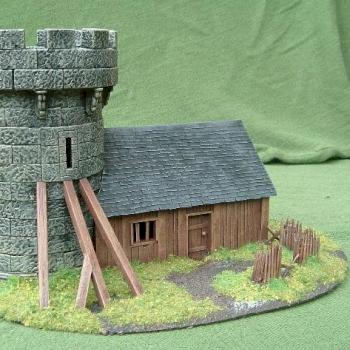 Small tower with wooden sleeping quarters by Hutch hutch