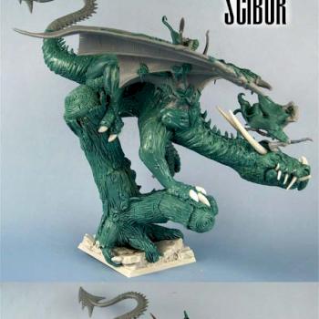 WARHAMMER Wood Elf Dragon CONVERTED by Scibor