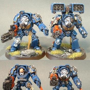 Ultramarine Terminator Squad 2 by darkartminiatures