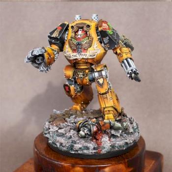 Imperial Fists Contemptor Dreadnought by Inquisto