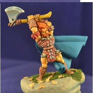 Barbarian with Axe by brushforhire