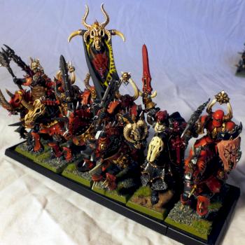 Chaos Knights with the Mark of Khorne by The Green Man