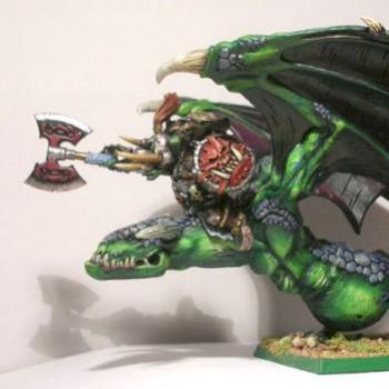 Orc Warboss On Wyvern (Re-Post) by Kinkiviolence