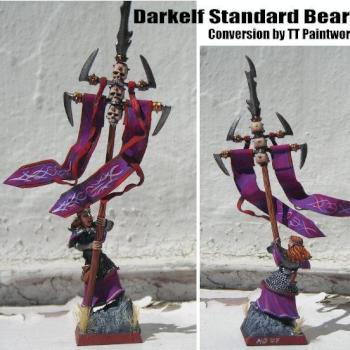 Darkelf Standardbearer by Mohorc