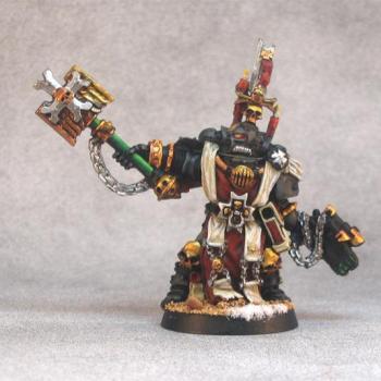 Black Templar Chaplain Grimaldus by fortress miniatures