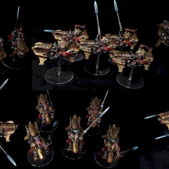 Vertus Praetors Adeptus Custodes Painted Warhammer 40K by CroWarGamePainting