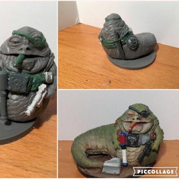 Star Wars Jabba the Hutt converted to a lower level henchman by Byteknight