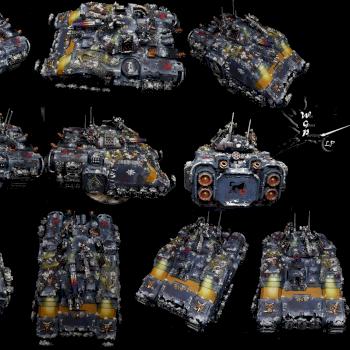 Primaris Repulsor Space Wolves Modded #2 Warhammer 40K by CroWarGamePainting