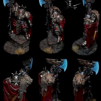 Trajann Valoris Adeptus Custodes Commission Painted Warhammer 40K by CroWarGamePainting