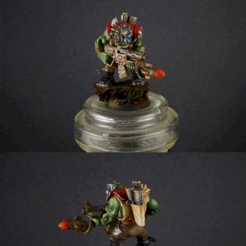 Ork nob with Kombi Shoota-Rokkit Launcha by Walhell