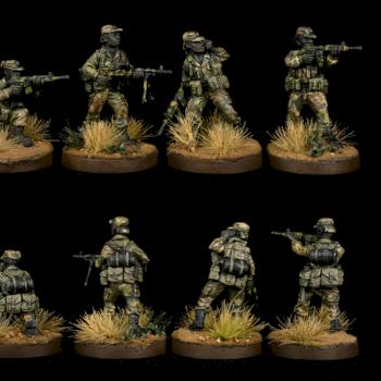 Eureka miniatures 28mm Rhodesian African Rifles stick 1 by Ash the Flash