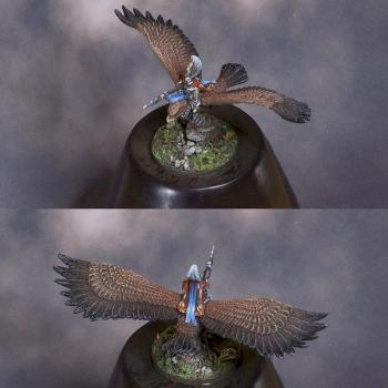 Warmaster High Elf Lord on Eagle (10mm) by legdba