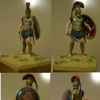 54mm Romeo models Sicilian Hoplite by silencer TW