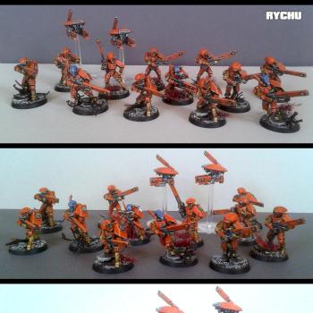 TAU Firewarrior squad by RYCHU666