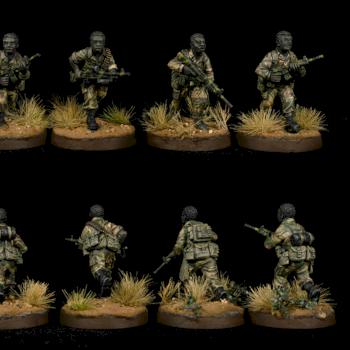 Eureka miniatures 28mm Rhodesian African Rifles stick 2 by Ash the Flash