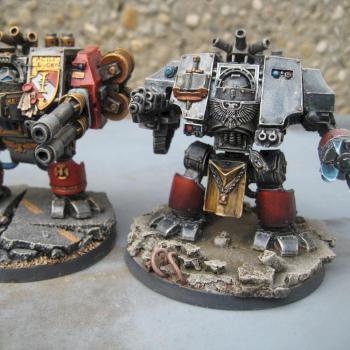 Grey Knights Dreadnoughts (Cybots) by Robin B