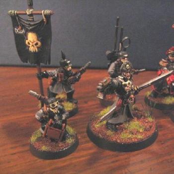 Captain Totenweld of the 656th Krieg Death Korps and his command squad by BobaHat