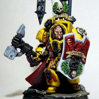 Imperial Fists Captain Lysander - WIP by misterjustin