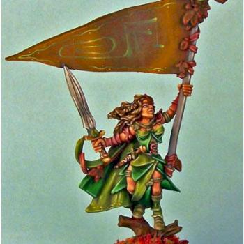 Wood Elf Standard Bearer by Antnol Arts