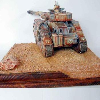 German Golden Demon 04, Silver and Best of Show 40k Vehicules, Tallarn Leman Russ by FW Tibald