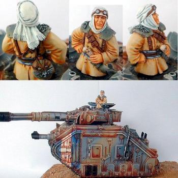 German Golden Demon 04, Silver and Best of Show 40k Vehicules, Tallarn Leman Russ by FW Tibald