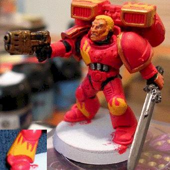 Blood angels force commander WIP by Justicar Billybob