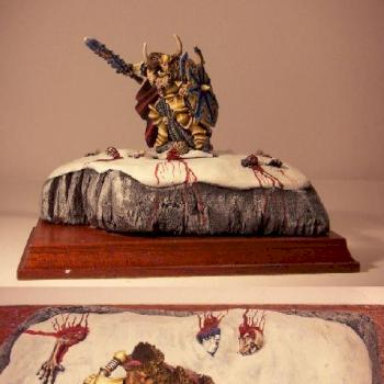 Archaon on foot on display base by marwin