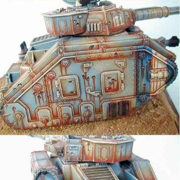 German Golden Demon 04, Silver and Best of Show 40k Vehicules, Tallarn Leman Russ by FW Tibald