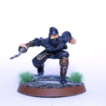 Repainted HeroClix Ninja by dlent