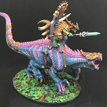 seraphon carnosaur by Glockta