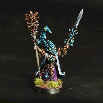 Eldrad Ulthran, Eldar Farseer by warhamsterpainting