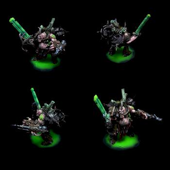 Nurgle Daemon Prince Modded fluo Colors, UV Glow by CroWarGamePainting