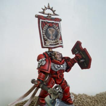 Blood Angels Captain by Lunarzorn