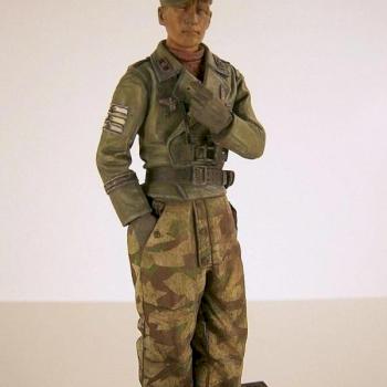 120mm Alpine Panzer Officer Grossdutchland Panzer Regiment by mike3875