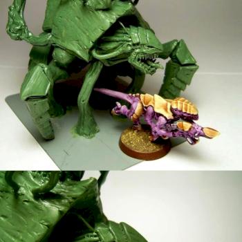 Tyranid Exorine sculpt by Samuel888