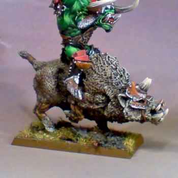 Orc boss on Boar by Mr. Simpson