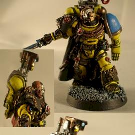 Space Marine Captain Victor of the Imperial Fists by RedStickStudio