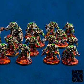 Pre-heresy Salamander's Cataphracti Terminators by MaybugM