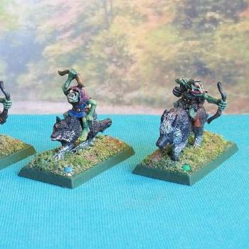 Goblin Wolf Rider Raiders (RPG) game play figures... by Cat Dancer