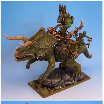 Ork on Triceratops by dr willetts workshop