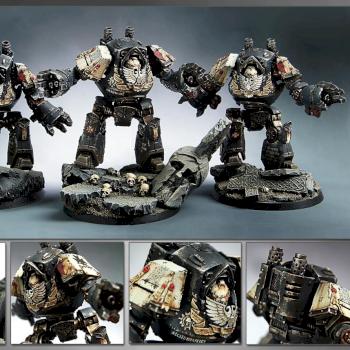 Black Templar Contemptor Dreadnoughts 2 by Painted By-g