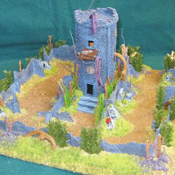 Black Tower...(15mm)...diorama/game play piece #2 by Cat Dancer