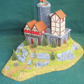 Castle...(15mm)...(game play piece) #2 by Cat Dancer