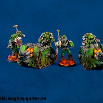 Pre-heresy Salamander's Force Rapier Battery Squad by MaybugM