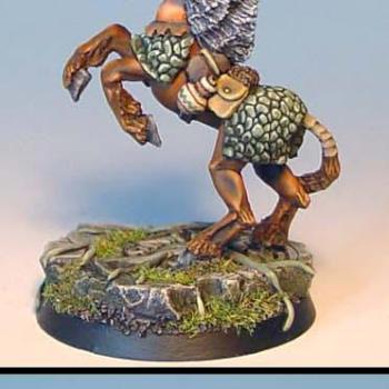 Maidenhead Miniatures Feral Elf heavy centyr leader by James by Wappellious