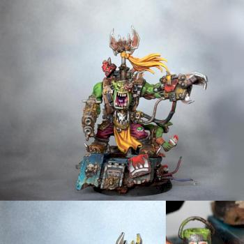 Objective Complete, Black Reach Ork Warboss by Demihuman