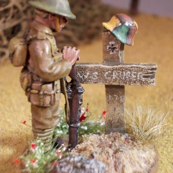 Rest Now Brother....... 28mm Combat Stress Figure by Whitbydave