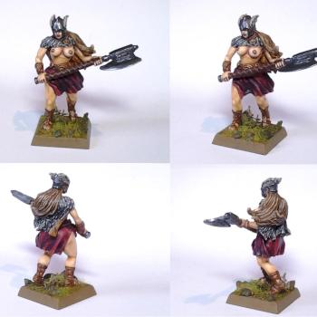 Female Barbarian Valkyrie by chaos spawn